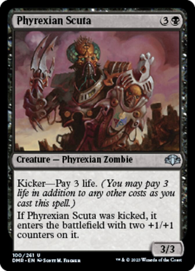 Phyrexian Scuta [Dominaria Remastered] | The Time Vault CA