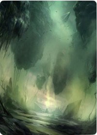 Swamp 1 Art Card [Zendikar Rising Art Series] | The Time Vault CA