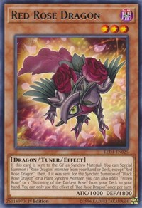 Red Rose Dragon [LED4-EN025] Rare | The Time Vault CA