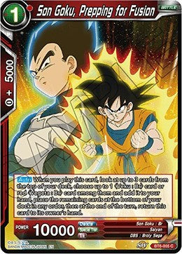 Son Goku, Prepping for Fusion [BT6-005] | The Time Vault CA