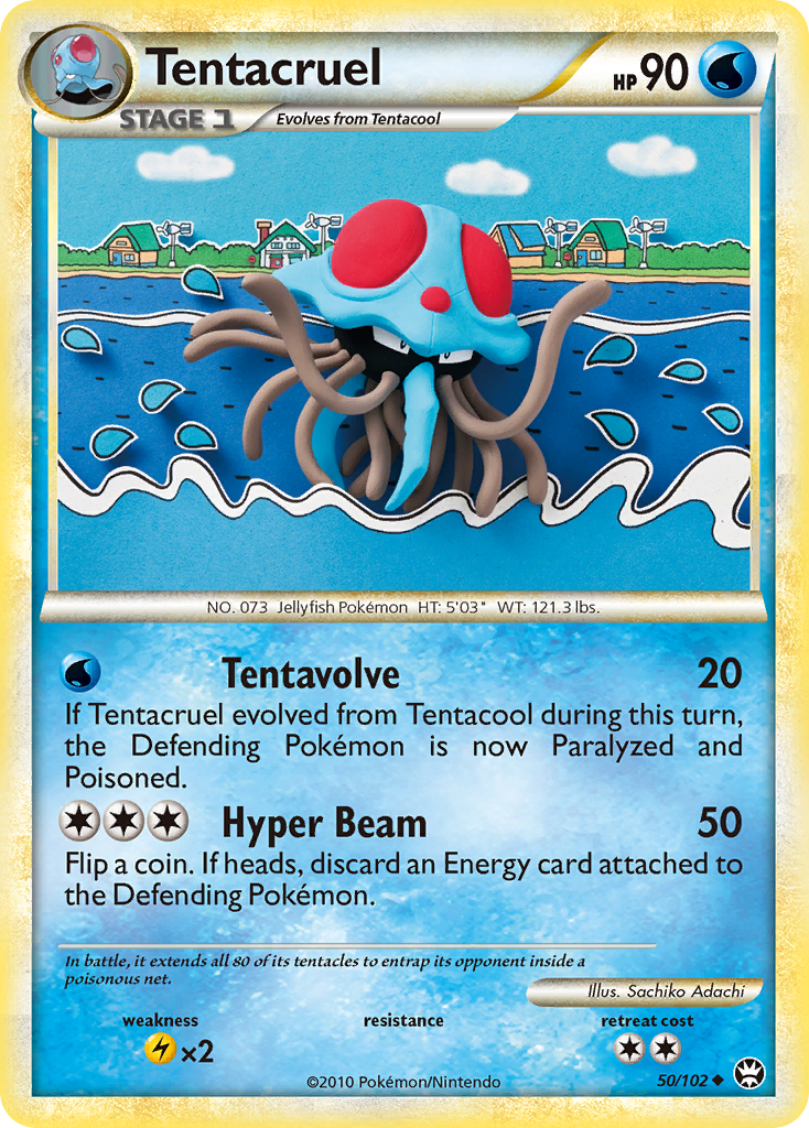 Tentacruel (50/102) [HeartGold & SoulSilver: Triumphant] | The Time Vault CA