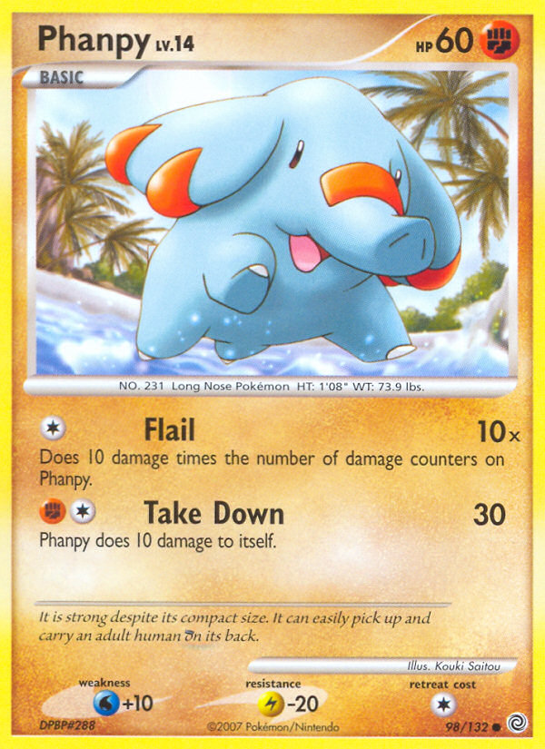 Phanpy (98/132) [Diamond & Pearl: Secret Wonders] | The Time Vault CA