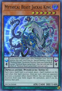 Mythical Beast Jackal King [INCH-EN048] Super Rare | The Time Vault CA