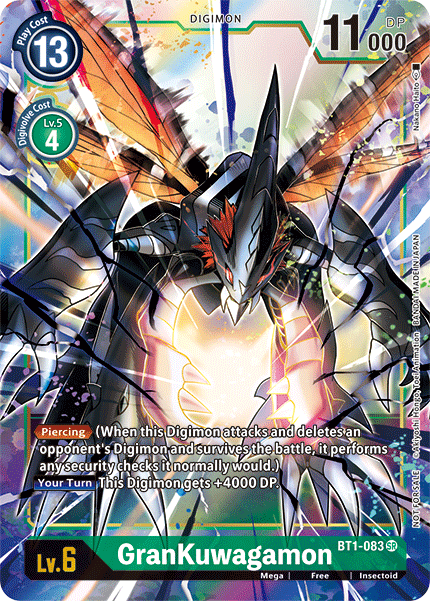 GranKuwagamon [BT1-083] (Alternate Art) [Release Special Booster Ver.1.5] | The Time Vault CA