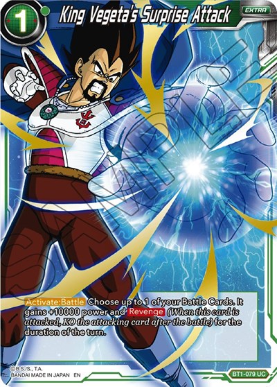 King Vegeta's Surprise Attack (Alternate Art) [BT1-079] | The Time Vault CA