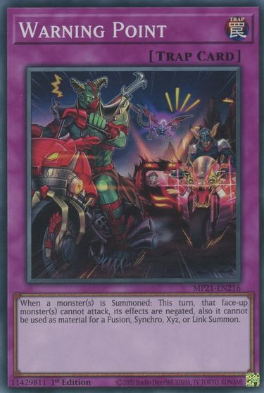 Warning Point [MP21-EN216] Super Rare | The Time Vault CA