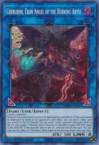 Cherubini, Ebon Angel of the Burning Abyss [DANE-EN095] Secret Rare | The Time Vault CA