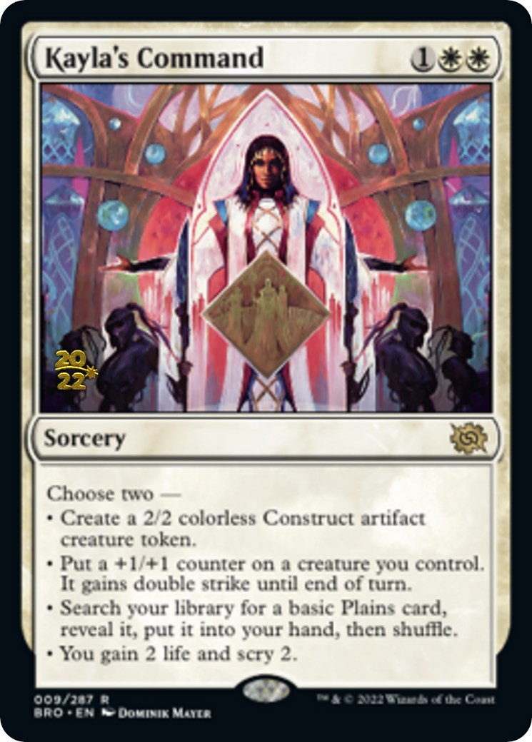 Kayla's Command [The Brothers' War: Prerelease Promos] | The Time Vault CA