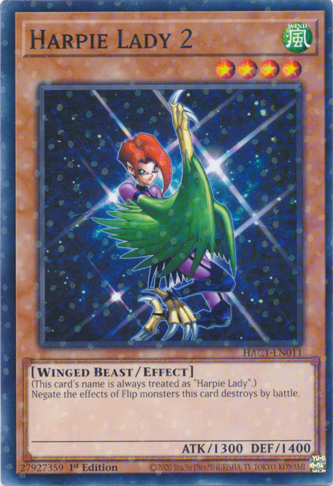 Harpie Lady 2 (Duel Terminal) [HAC1-EN011] Common | The Time Vault CA