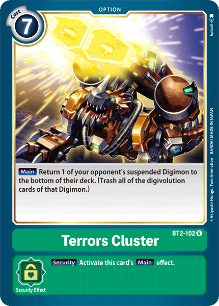 Terrors Cluster [BT2-102] [Release Special Booster Ver.1.0] | The Time Vault CA