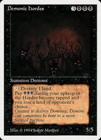 Demonic Hordes [Summer Magic / Edgar] | The Time Vault CA