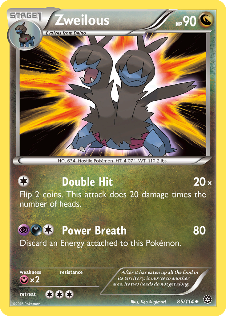 Zweilous (85/114) [XY: Steam Siege] | The Time Vault CA