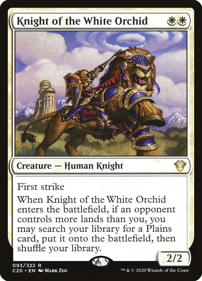 Knight of the White Orchid [Commander 2020] | The Time Vault CA