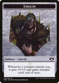 Emblem - Garruk, Apex Predator [Mythic Edition: War of the Spark] | The Time Vault CA