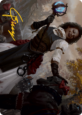 Skaab Wrangler Art Card (Gold-Stamped Signature) [Innistrad: Midnight Hunt Art Series] | The Time Vault CA