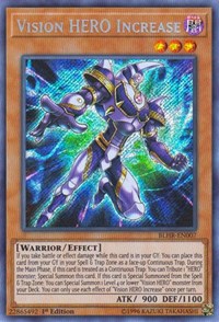 Vision HERO Increase [BLHR-EN007] Secret Rare | The Time Vault CA