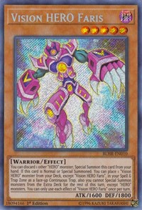 Vision HERO Faris [BLHR-EN010] Secret Rare | The Time Vault CA