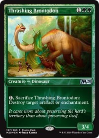 Thrashing Brontodon [Promo Pack: Core Set 2020] | The Time Vault CA