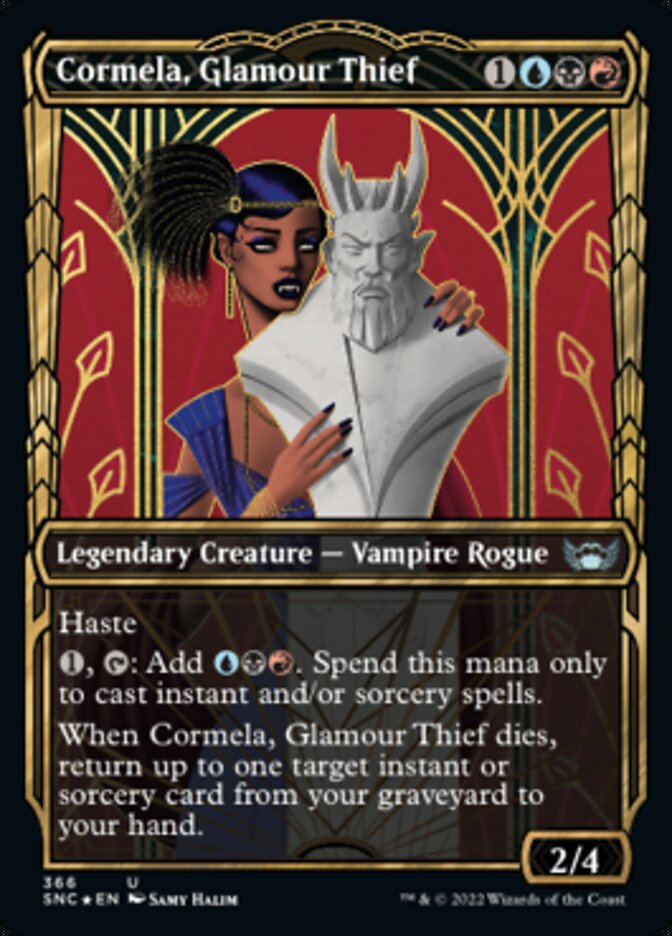 Cormela, Glamour Thief (Showcase Golden Age Gilded Foil) [Streets of New Capenna] | The Time Vault CA