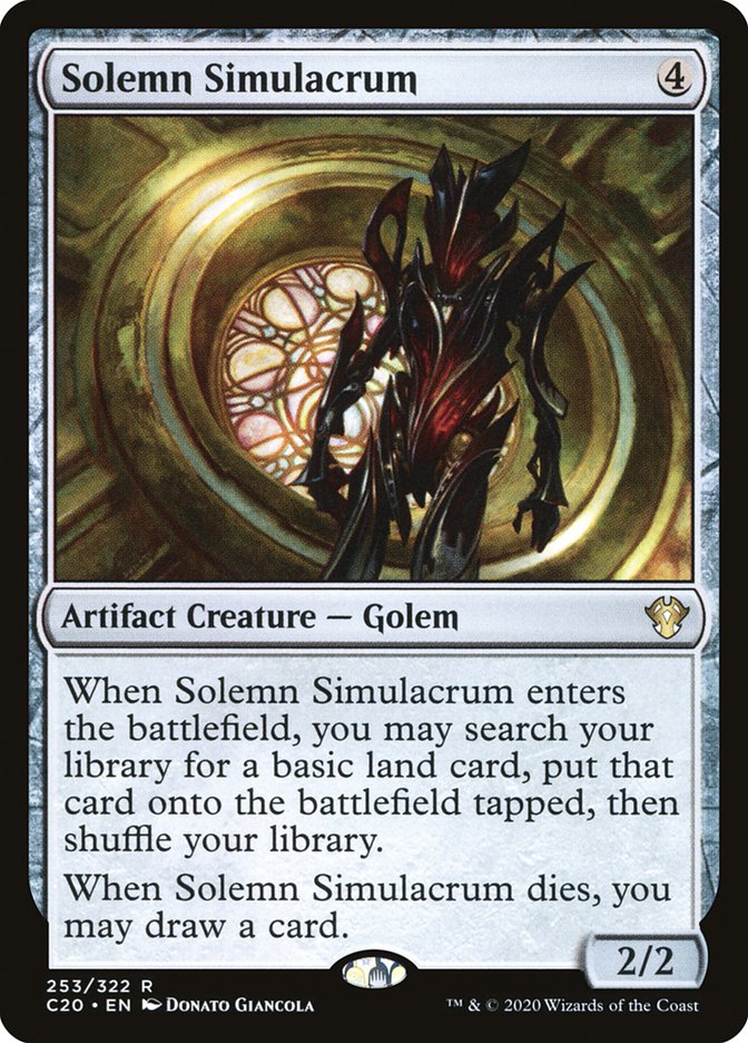 Solemn Simulacrum [Commander 2020] | The Time Vault CA