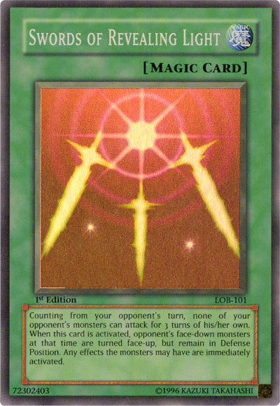 Swords of Revealing Light [LOB-101] Super Rare | The Time Vault CA