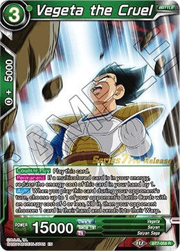 Vegeta the Cruel (Assault of the Saiyans) [BT7-058_PR] | The Time Vault CA