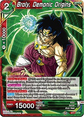 Broly, Demonic Origins (Assault of the Saiyans) [BT7-117_PR] | The Time Vault CA