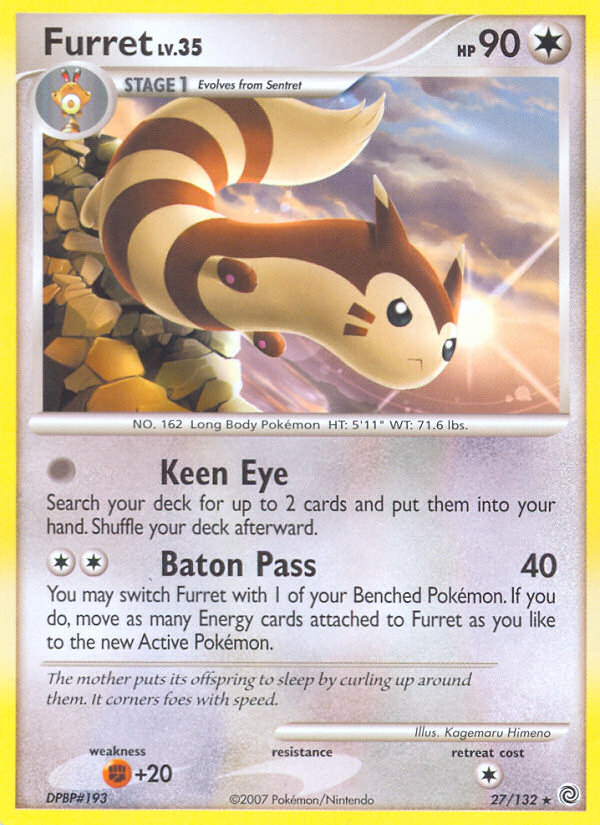 Furret (27/132) [Diamond & Pearl: Secret Wonders] | The Time Vault CA