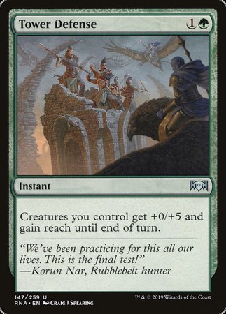 Tower Defense [Ravnica Allegiance] | The Time Vault CA
