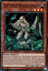 Subterror Nemesis Archer [OP11-EN005] Super Rare | The Time Vault CA