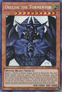 Obelisk the Tormentor [TN19-EN007] Prismatic Secret Rare | The Time Vault CA