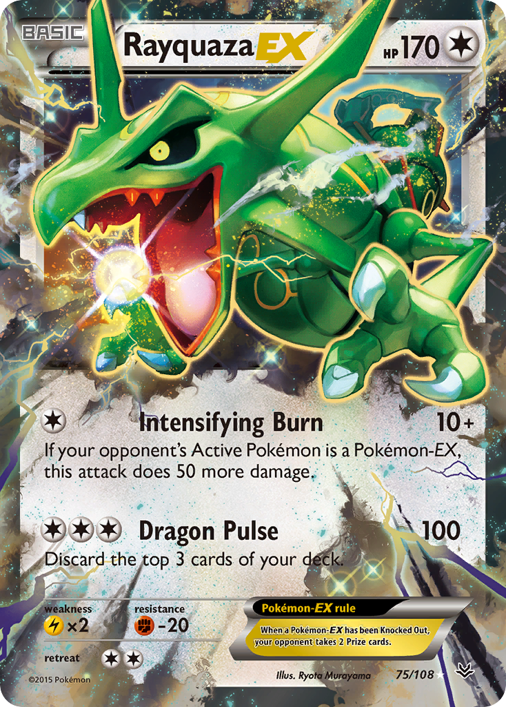 Rayquaza EX (75/108) [XY: Roaring Skies] | The Time Vault CA