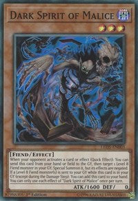 Dark Spirit of Malice [LED5-EN003] Super Rare | The Time Vault CA