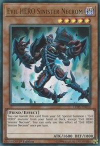 Evil HERO Sinister Necrom [LED5-EN014] Ultra Rare | The Time Vault CA