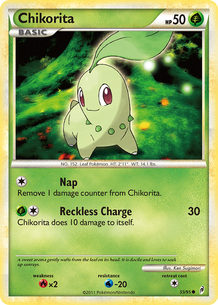 Chikorita (53/95) [HeartGold & SoulSilver: Call of Legends] | The Time Vault CA