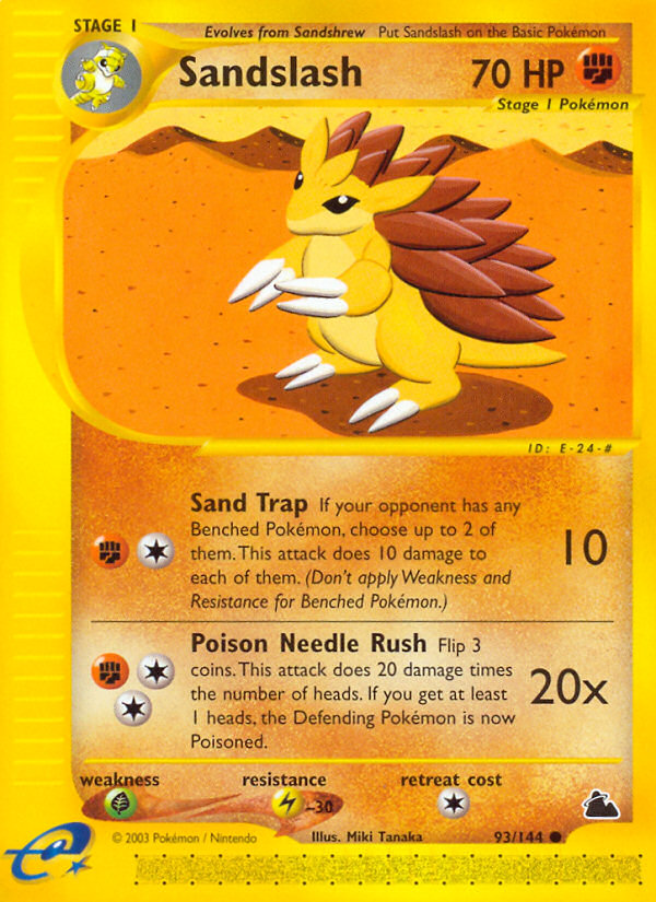 Sandslash (93/144) [Skyridge] | The Time Vault CA