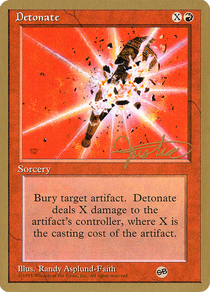 Detonate (Mark Justice) (SB) [Pro Tour Collector Set] | The Time Vault CA