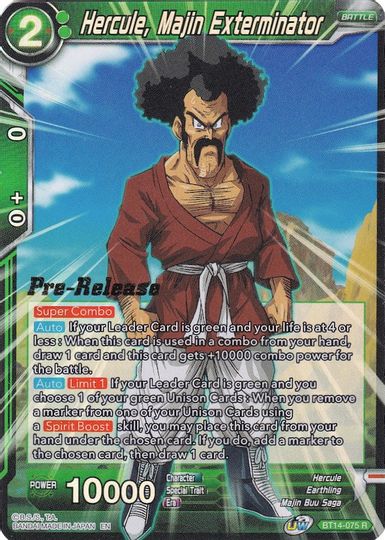 Hercule, Majin Exterminator (BT14-075) [Cross Spirits Prerelease Promos] | The Time Vault CA