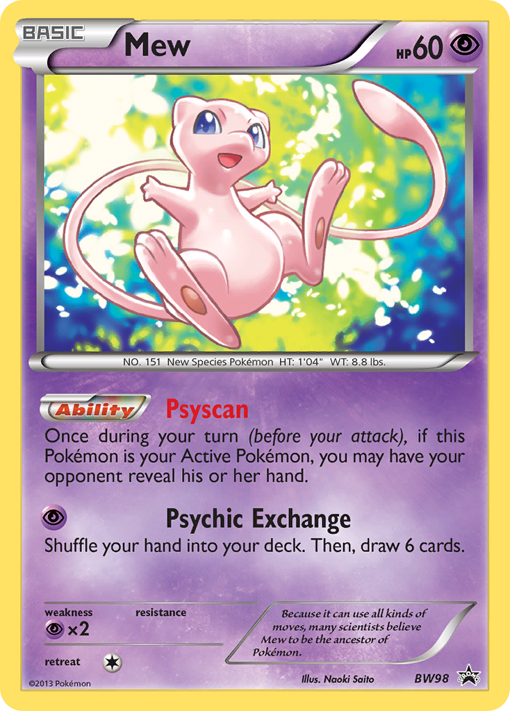 Mew (BW98) [Black & White: Black Star Promos] | The Time Vault CA