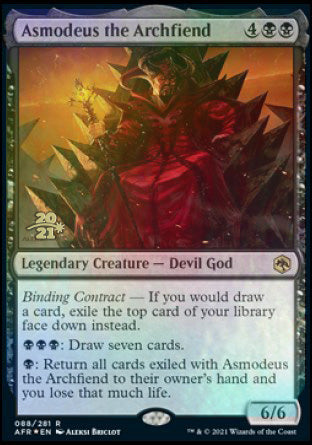 Asmodeus the Archfiend [Dungeons & Dragons: Adventures in the Forgotten Realms Prerelease Promos] | The Time Vault CA