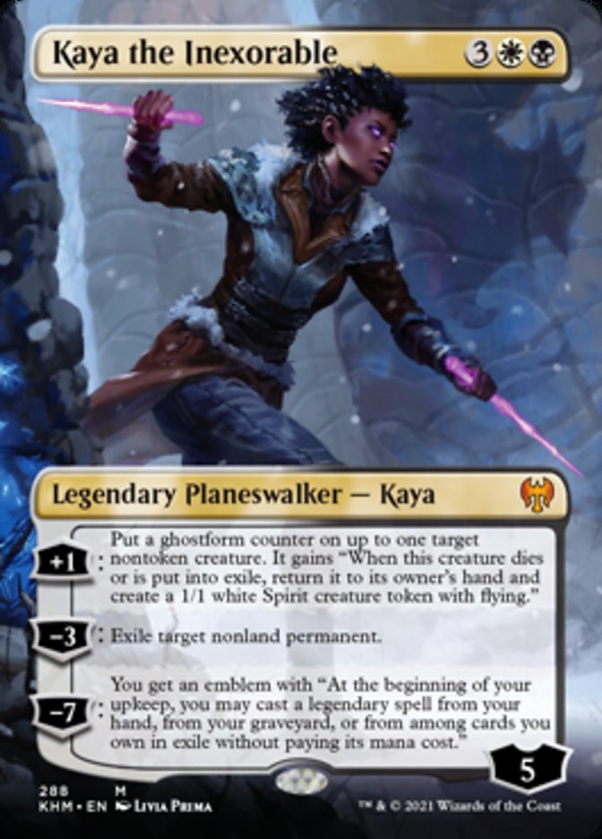 Kaya the Inexorable (Borderless) [Kaldheim] | The Time Vault CA