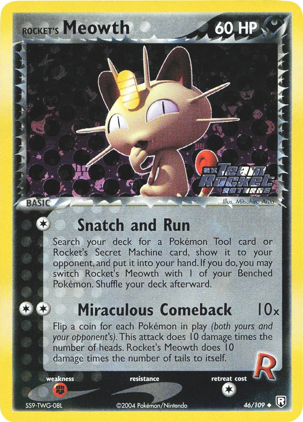 Rocket's Meowth (46/109) (Stamped) [EX: Team Rocket Returns] | The Time Vault CA