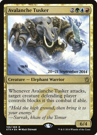 Avalanche Tusker [Khans of Tarkir Promos] | The Time Vault CA