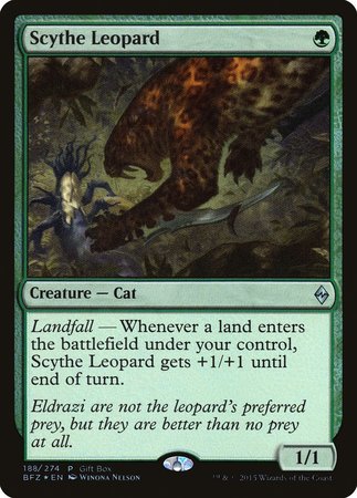 Scythe Leopard [Battle for Zendikar Promos] | The Time Vault CA