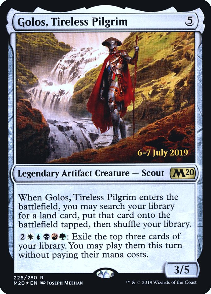 Golos, Tireless Pilgrim  [Core Set 2020 Prerelease Promos] | The Time Vault CA