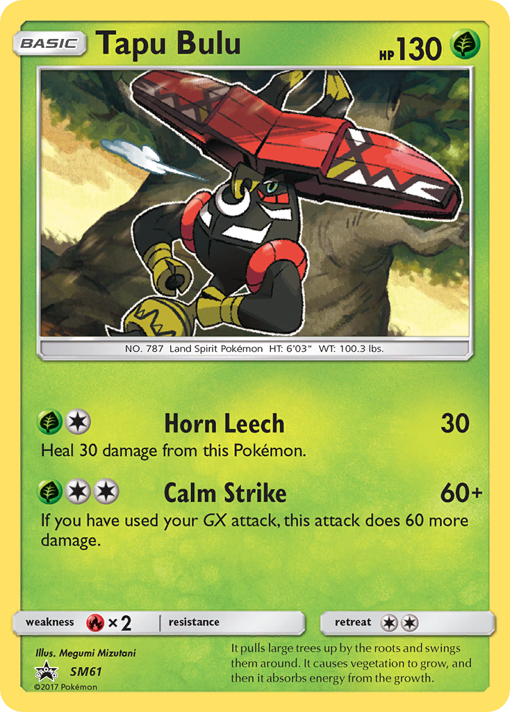 Tapu Bulu (SM61) [Sun & Moon: Black Star Promos] | The Time Vault CA