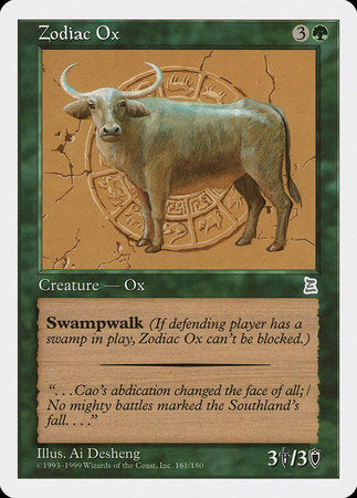 Zodiac Ox [Portal Three Kingdoms] | The Time Vault CA