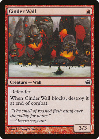 Cinder Wall [Duel Decks: Knights vs. Dragons] | The Time Vault CA