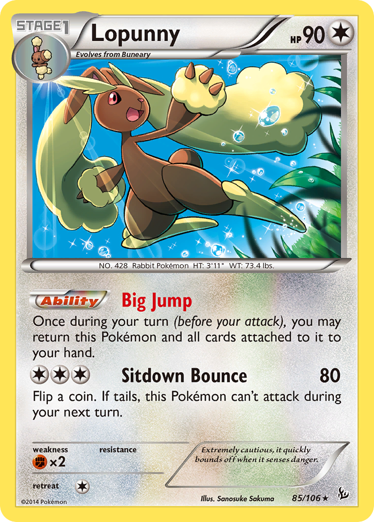 Lopunny (85/106) [XY: Flashfire] | The Time Vault CA