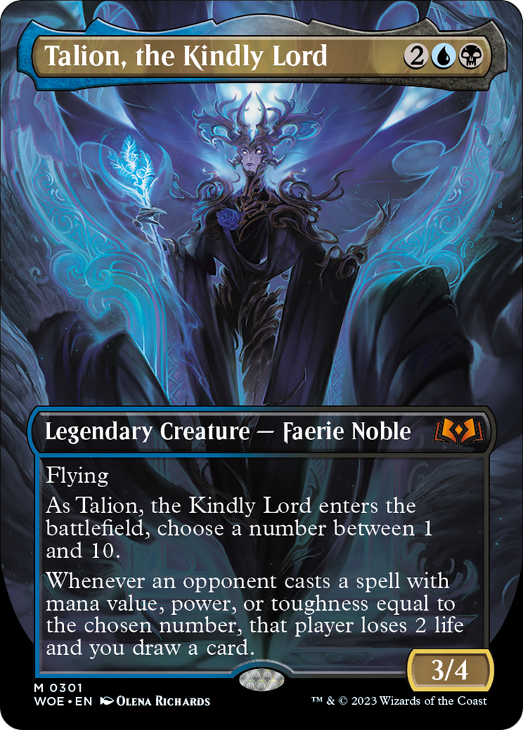 Talion, the Kindly Lord (Borderless Alternate Art) [Wilds of Eldraine] | The Time Vault CA
